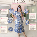 ‘FLUTTER’ Belted Summer Dress [SS-11403-DRB]