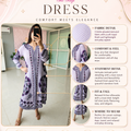 ‘AZRA’ Pleated Stretch Dress [SS-11707-DRFS1]