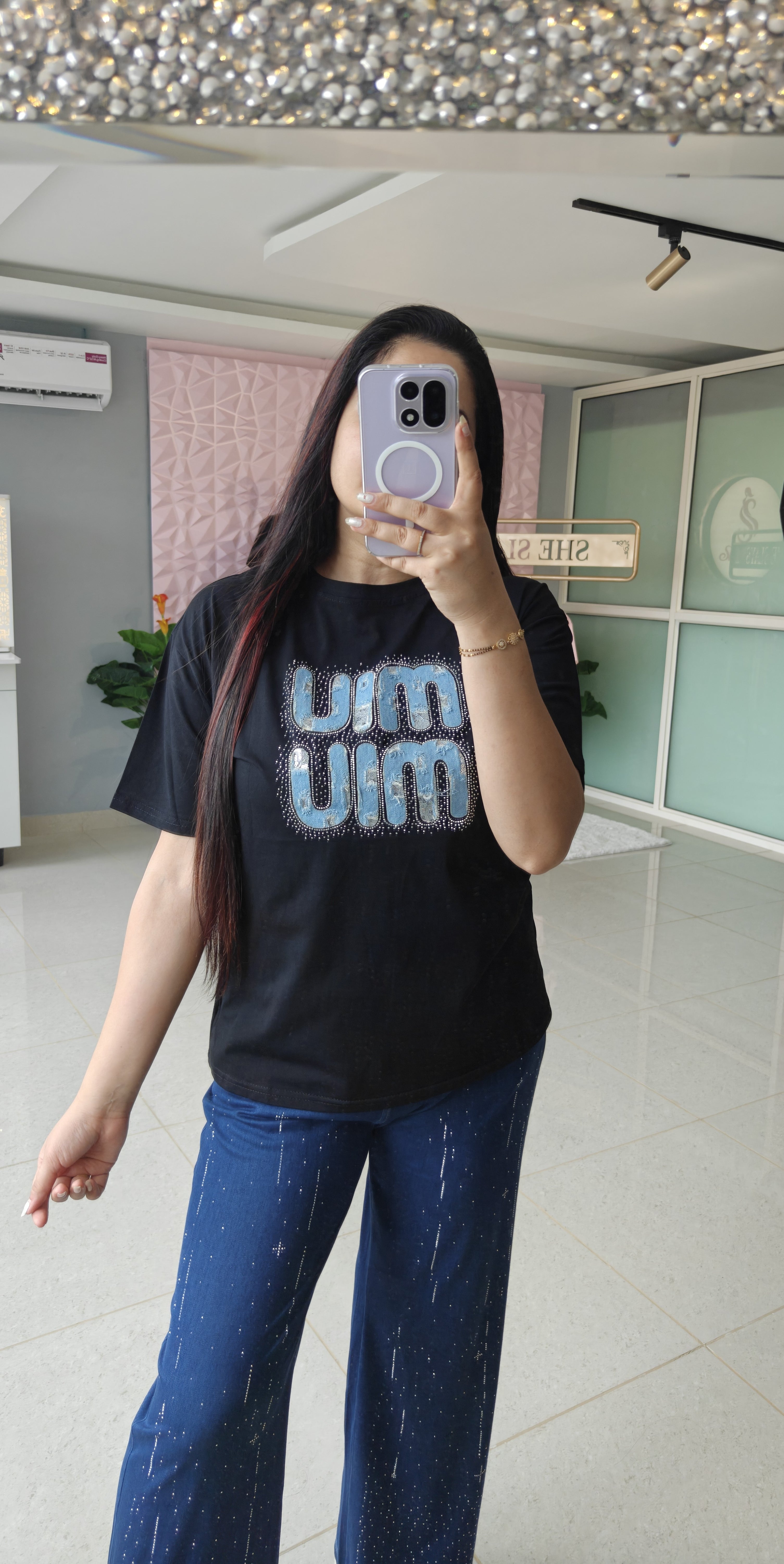 ‘BLING’ Statement T-Shirt [SS-12302-TSHM]