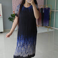 ‘SHADOW’ Printed Pleated Dress [SS-11723-DR]