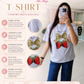 ‘BOWBERRY’ Statement T-Shirt [SS-12301-TSHB]