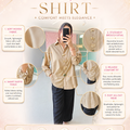 ‘NOOR’ Statement Brooch Shirt [SS-10402-SH]