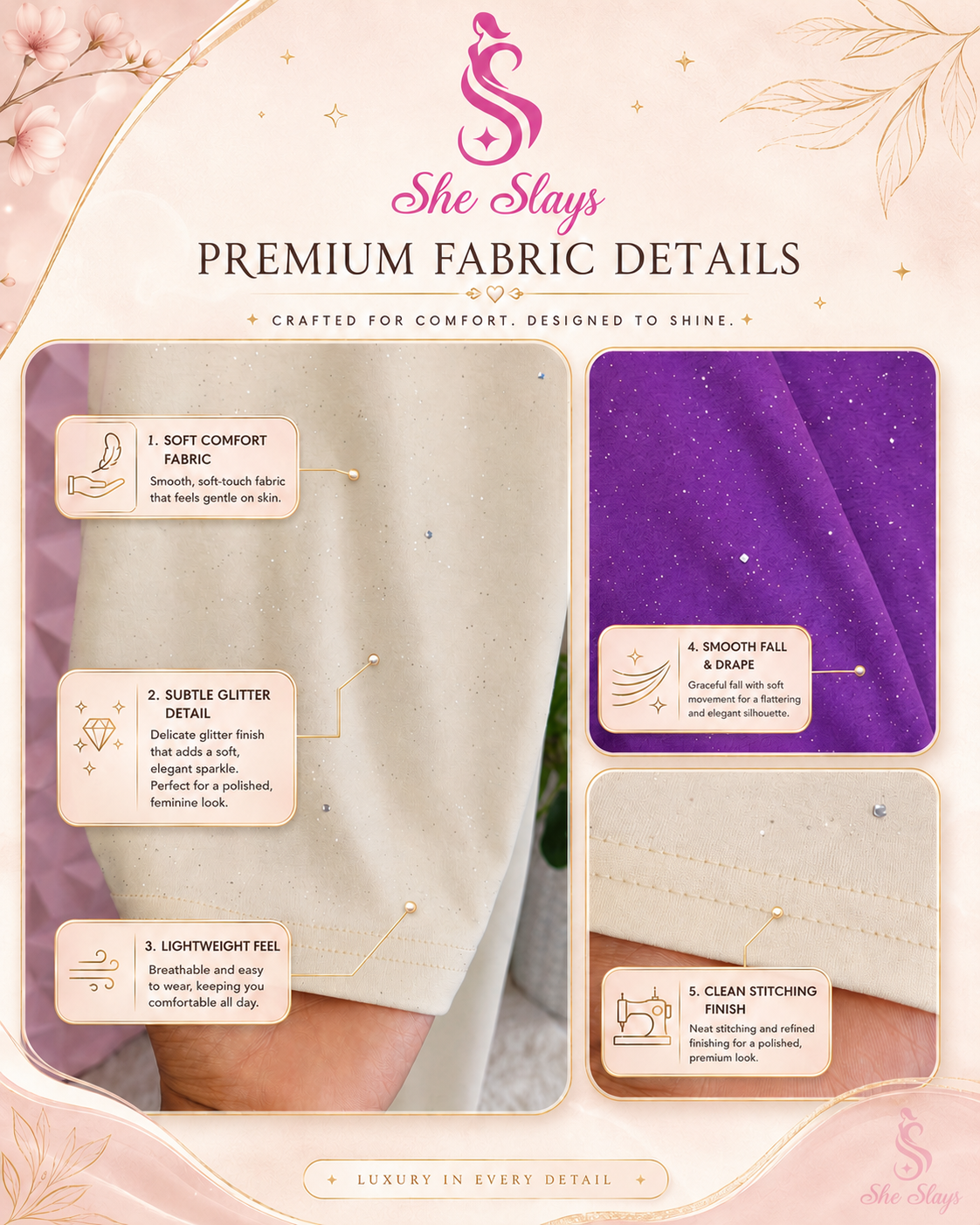 ‘STARDUST’ Glitter Co-Ord Set [SS-11310-CRDS]