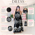 ‘RESORT’ Palm Motif Dress [SS-11410-DRPT]