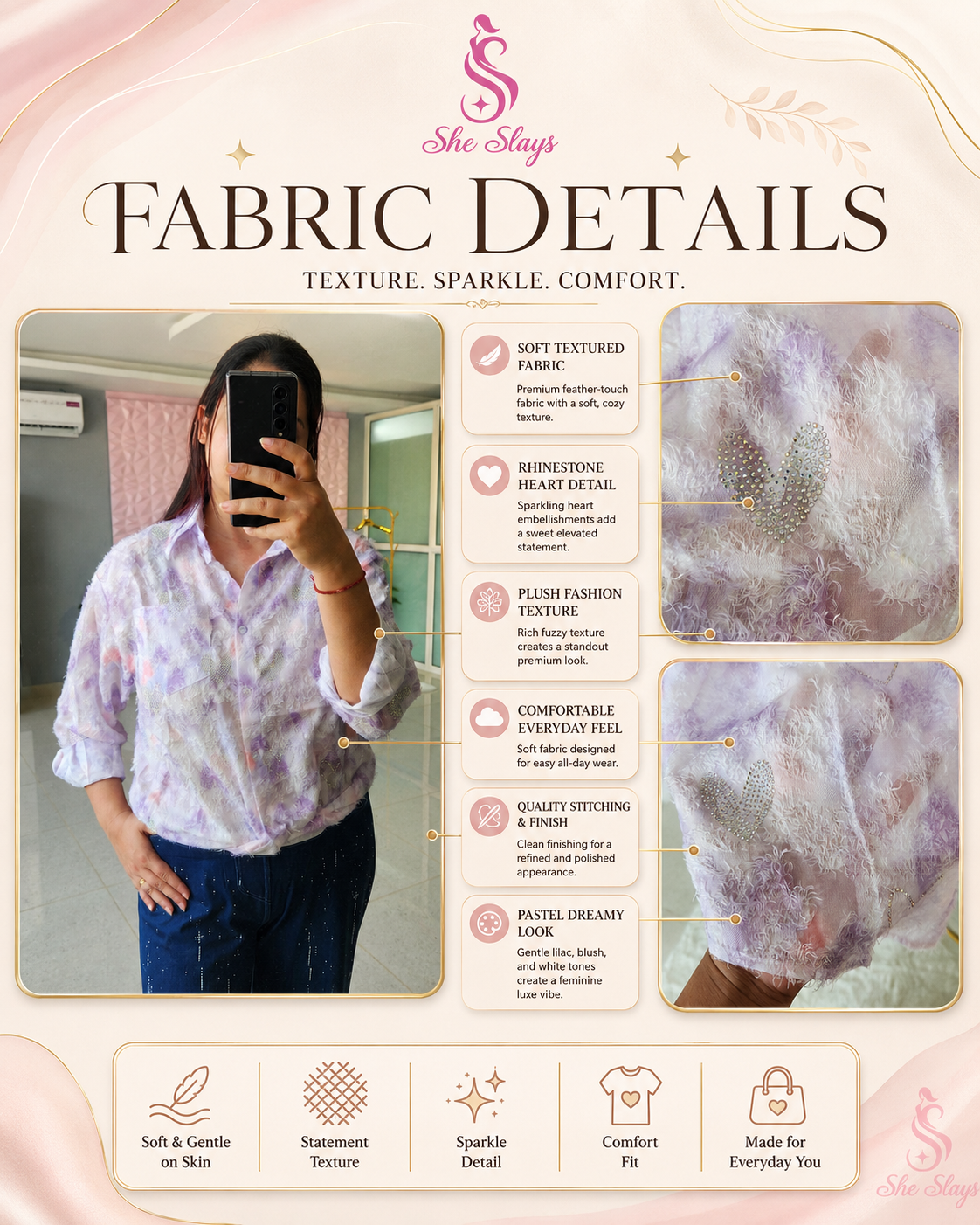 ‘WINGS’ Sequin Shirt [ SS-107003-SH-B ]
