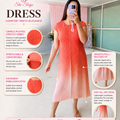 'OMBRE’ Crinkle Pleated Stretch Dress [SS-11705-DRSH]
