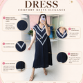 ‘CHEVRON’ Crinkle Pleated Stretch Dress [SS-11703-DRV]