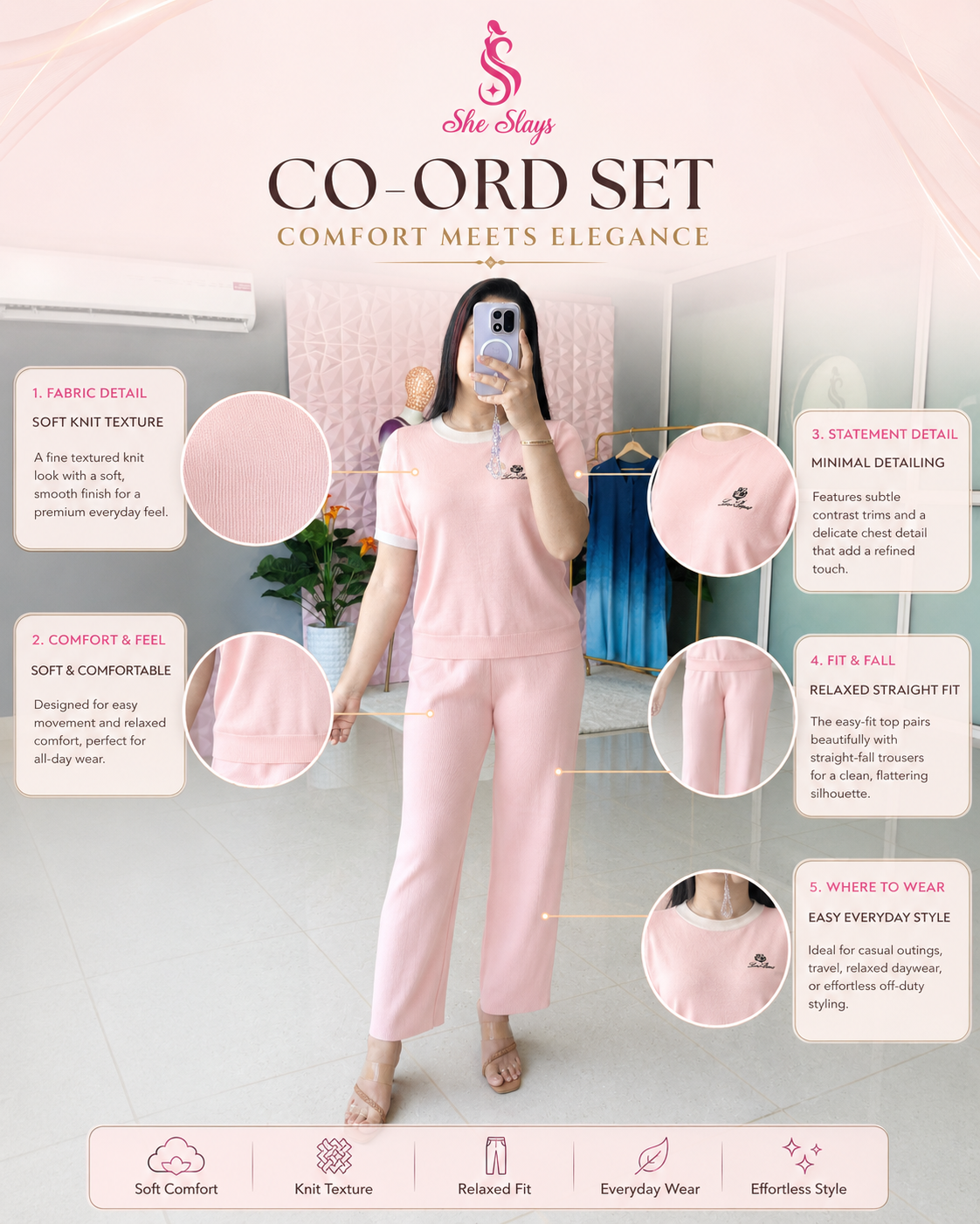 'Cozy’ Relaxed Coord Set  [SS-10103-CRD]