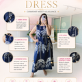 ‘MALIBU’ Palm Print Dress [SS-11407-DRP]