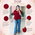 ‘ROSE’ Textured Top [SS-10206-TOP]