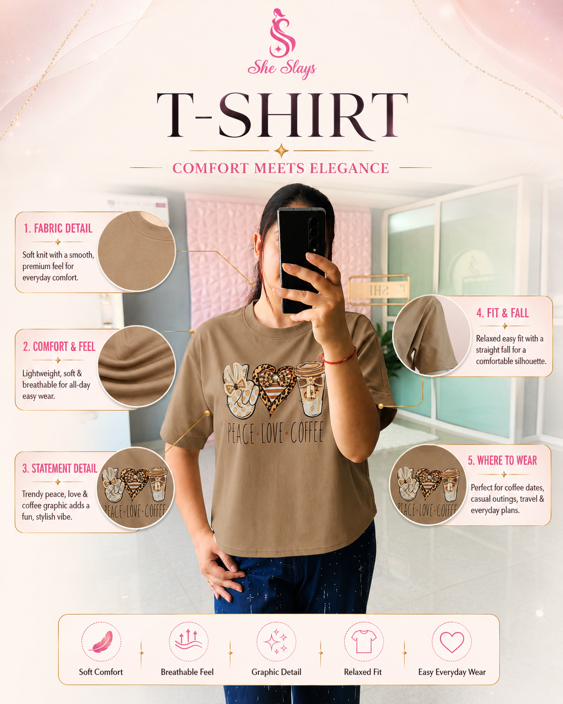 ‘COFFEE’ Graphic T-Shirt  [SS-10502-TSH]