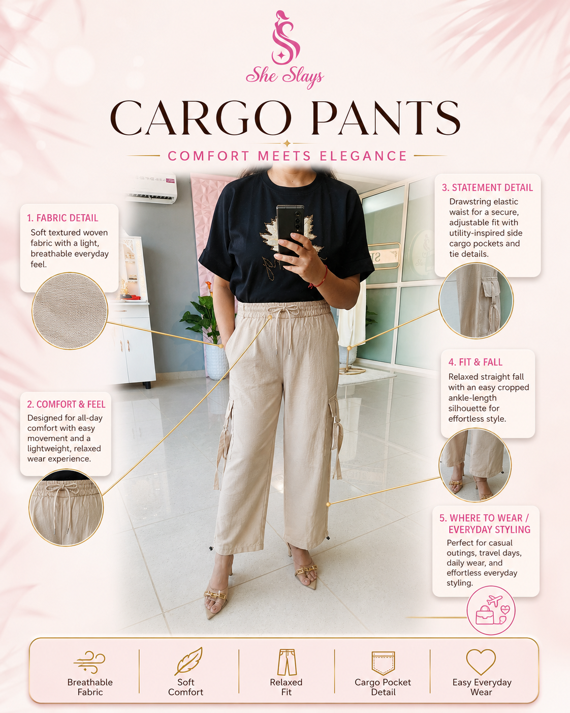 ‘CARGO’ Casual Pants [SS-10514-PNT]