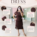 ‘ELISE’ Shimmer Midi Dress [SS-11308-DRBC ]