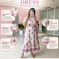 ‘MOTIF’ Belted Summer Dress [ SS-11401-DRM ]