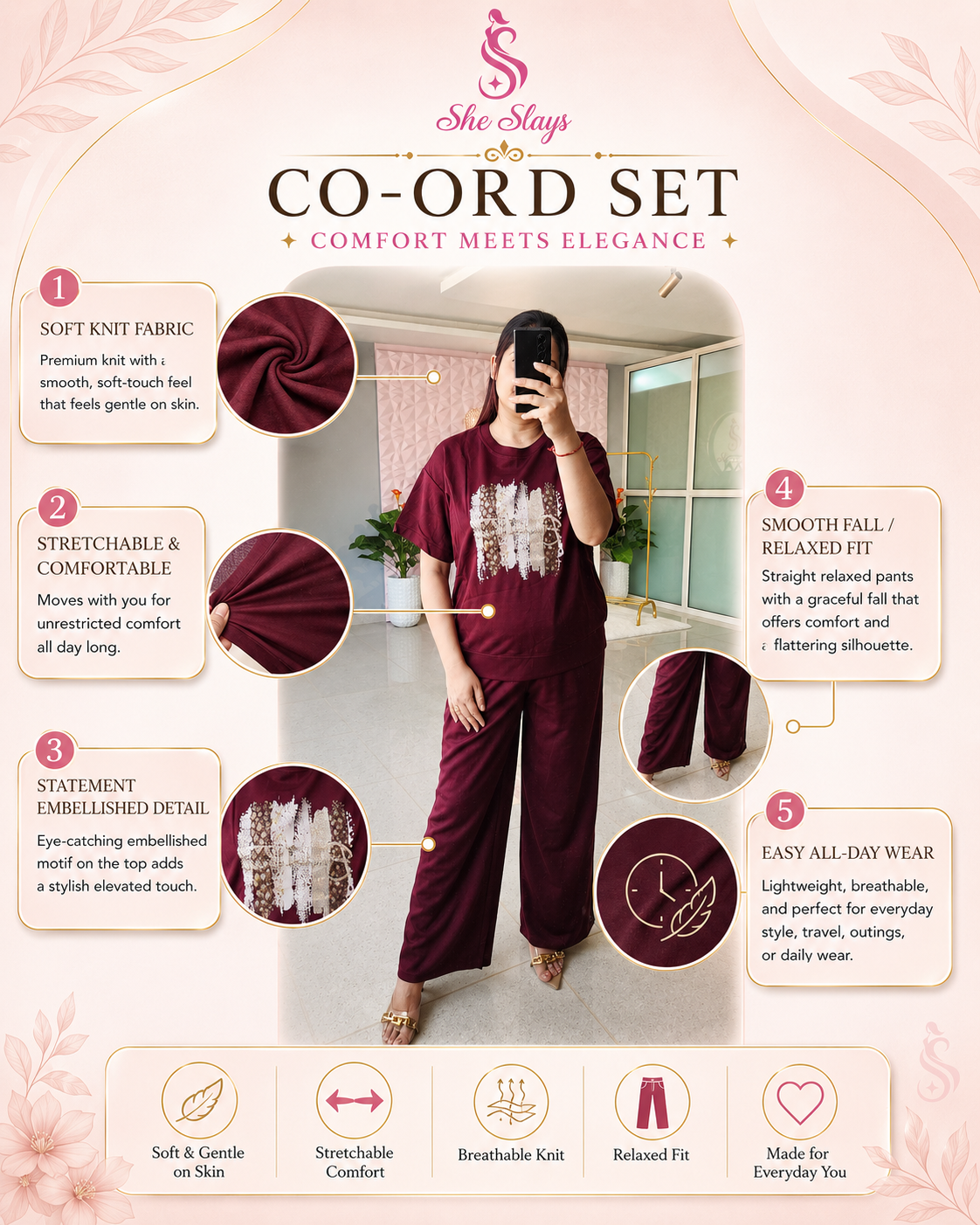 ‘GLINT’ Rhinestone Co-Ord Set [SS-10905-CRD]