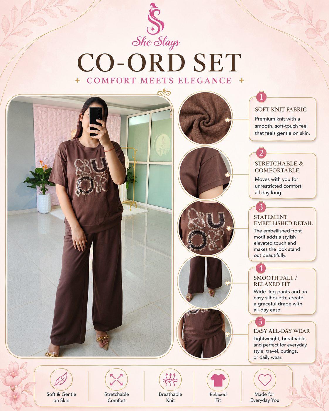 ‘LOOP’ Rhinestone Co-Ord Set [SS-10903-CRD]