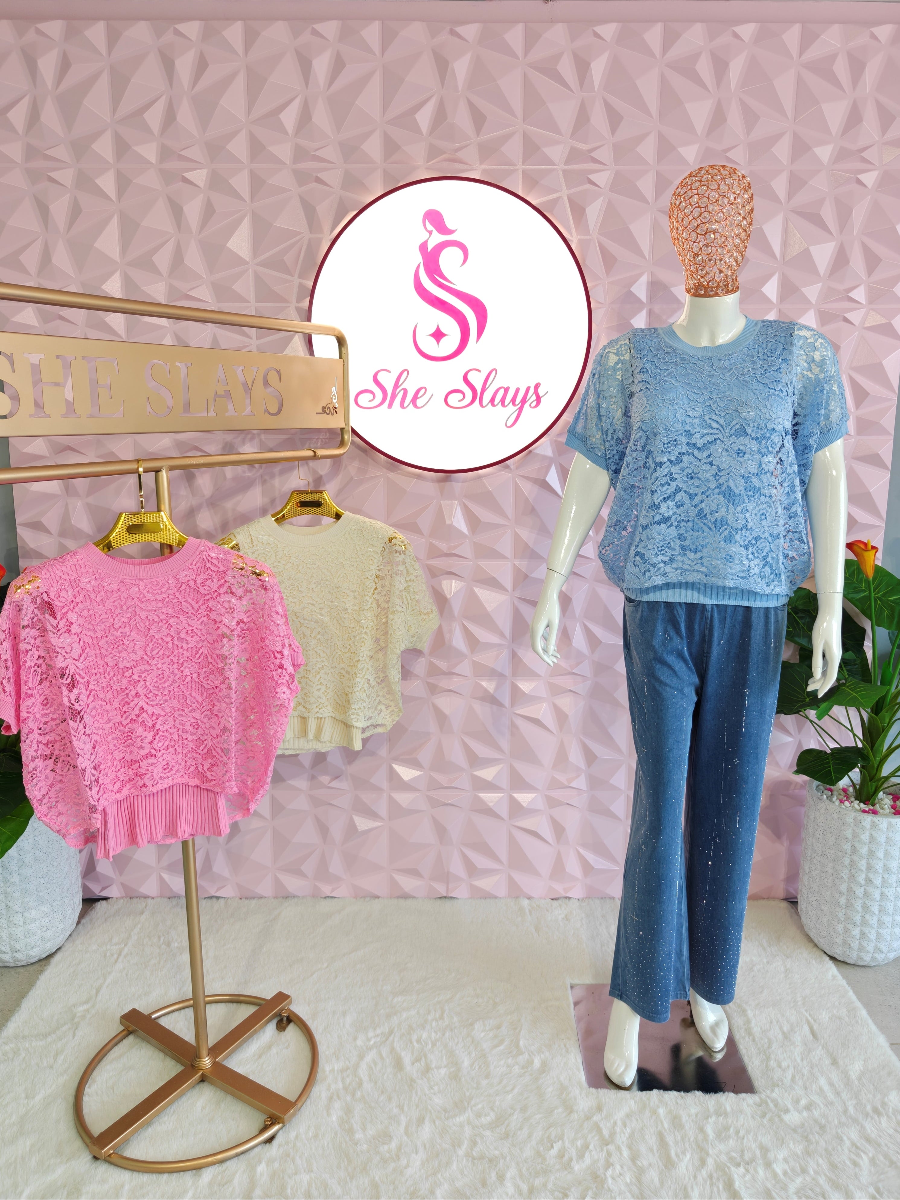 ‘SOFT LACE’ Layered Top  [SS-10205-TOP]