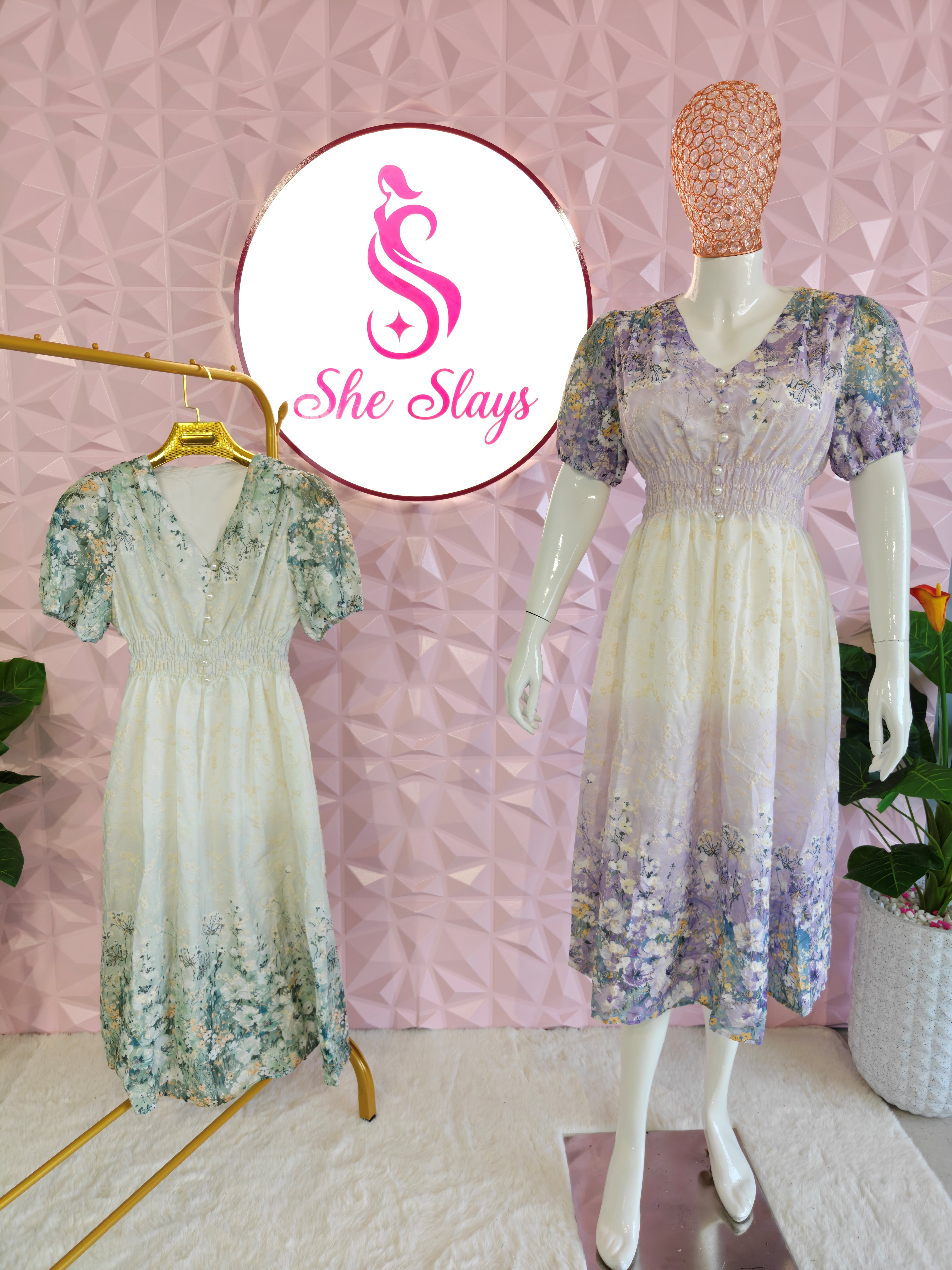 ‘MIST’ Printed Dress  [SS-10302-DR ]