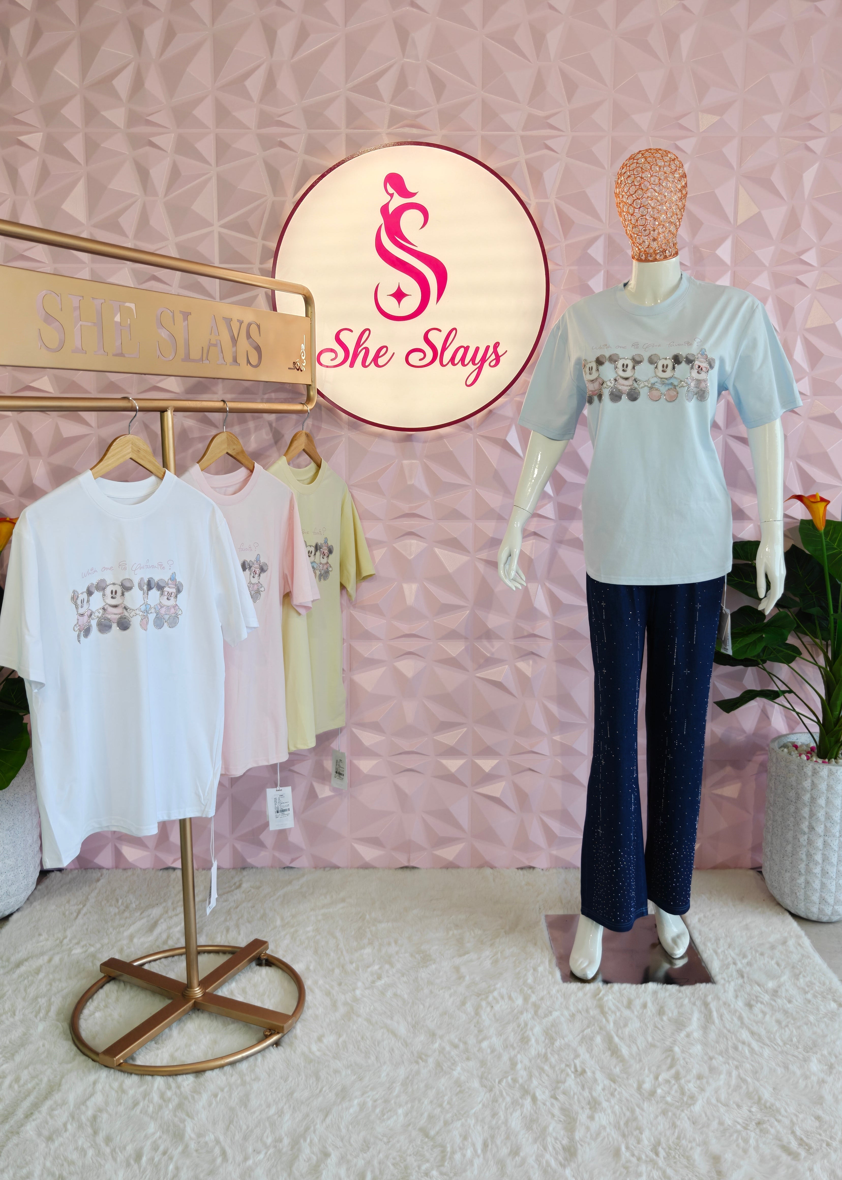 ‘MOUSEY’ Cute Graphic T-Shirt [SS-11102-TSHM]