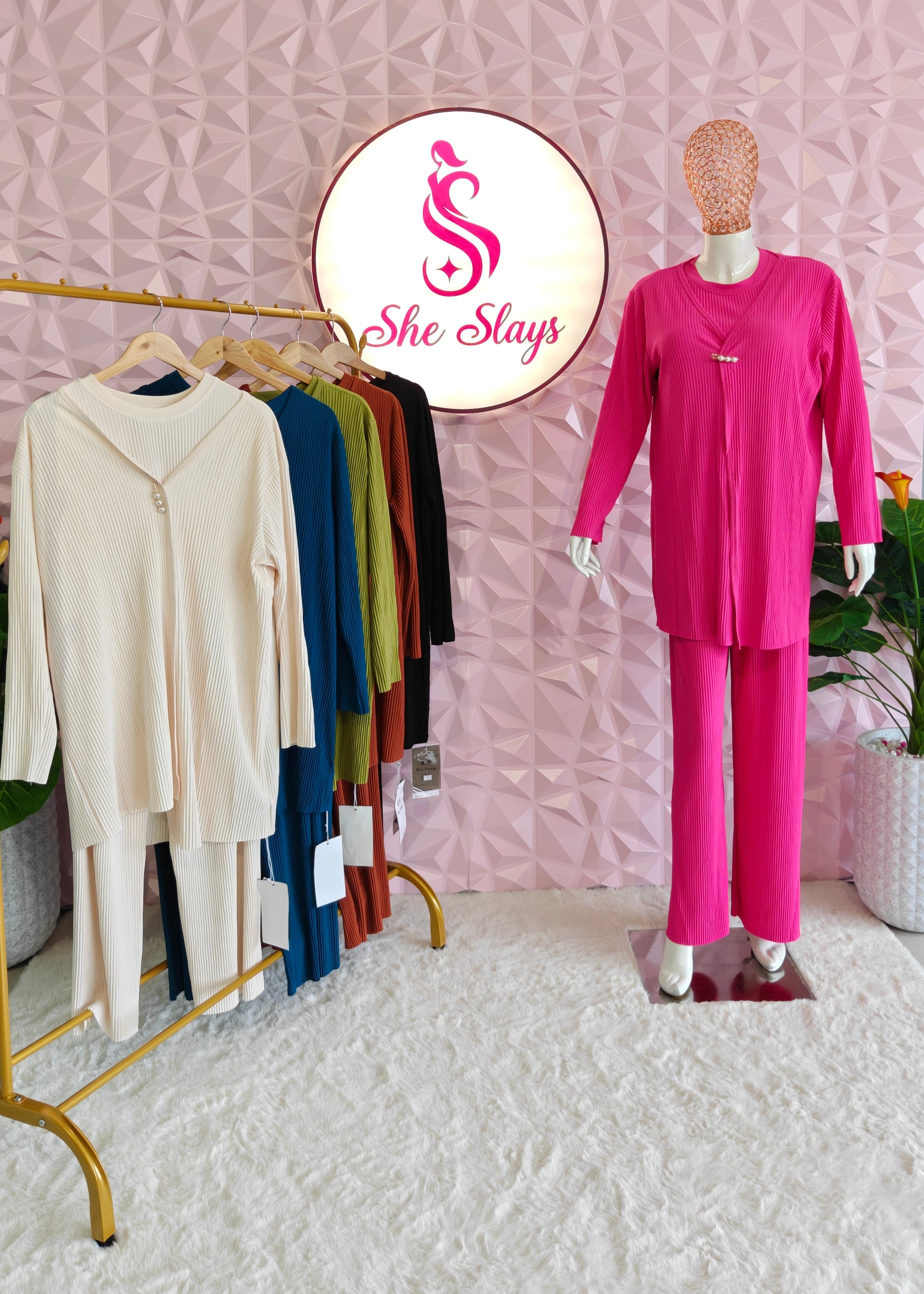 ‘Elite’ Premium 3-Piece Co-ord Set [ SS-11201-CRD3 ]