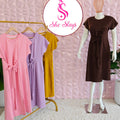 ‘LUNA’ Knot Midi Dress [SS-11309-DRK]