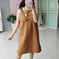 ‘CHERRY’ Charm Dungaree Dress [SS-11804-DNG-B]
