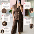 ‘COUTURE’ Organza Co-Ord Set [SS-11602-CRDS]