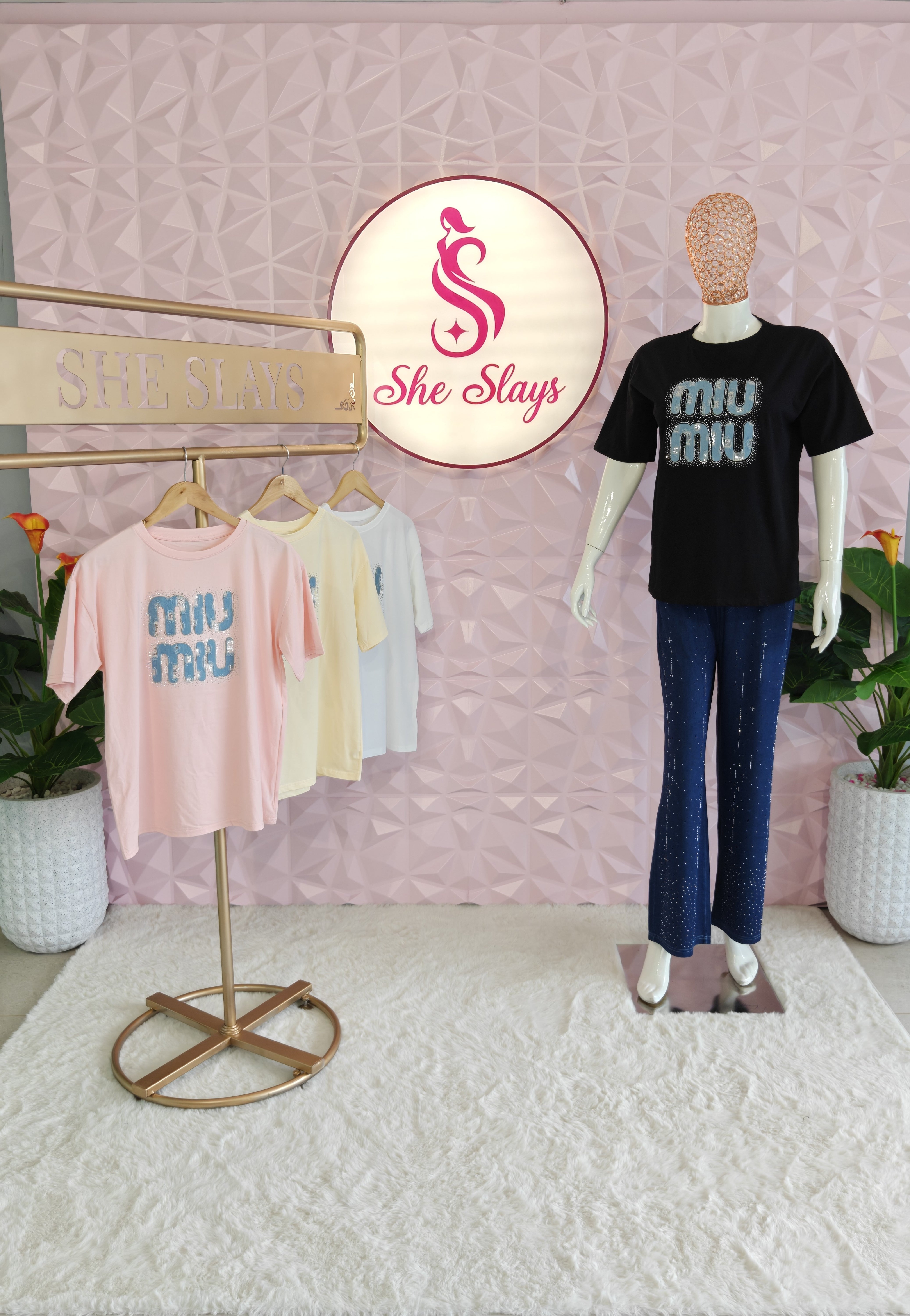 ‘BLING’ Statement T-Shirt [SS-12302-TSHM]