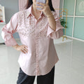 ‘PEARL’ Embellished Shirt [SS-13001-SHP]