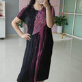 ‘FERN’ Printed Pleated Dress [SS-11717-DR]