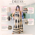 ‘ORNATE’ Motif Summer Dress [SS-11409-DRBM]