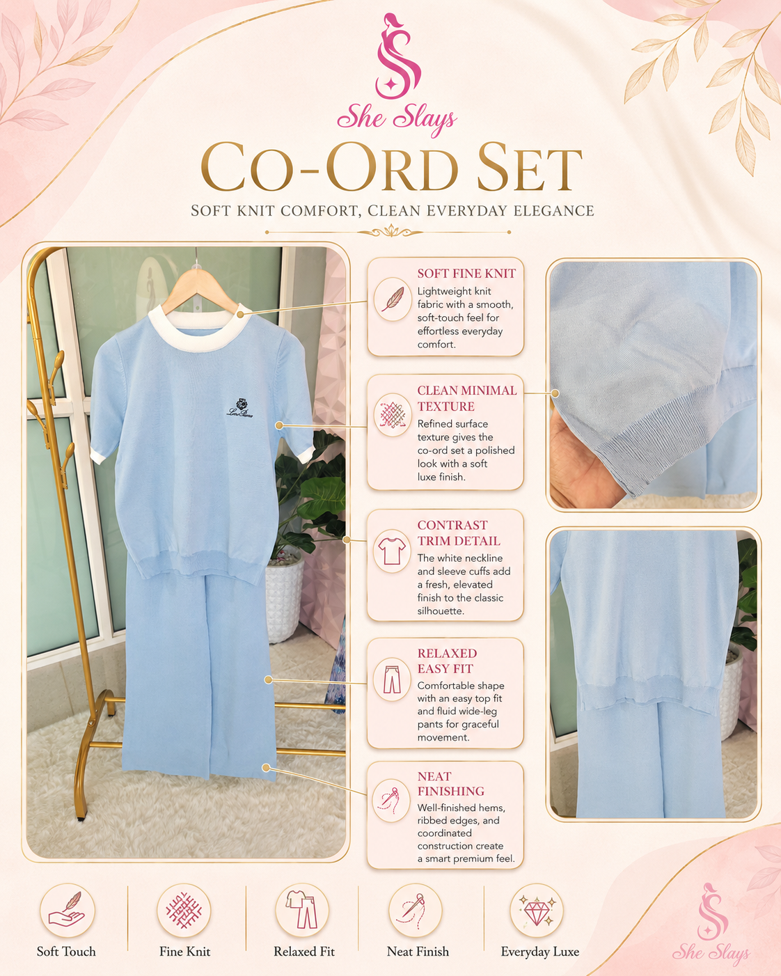 'Cozy’ Relaxed Coord Set  [SS-10103-CRD]