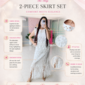 ‘FLAIR’ Frill Skirt Set [SS-13201-CRDS]
