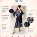 ‘MARINA’ Floral Pleated Dress [SS-11708-DRFS2]